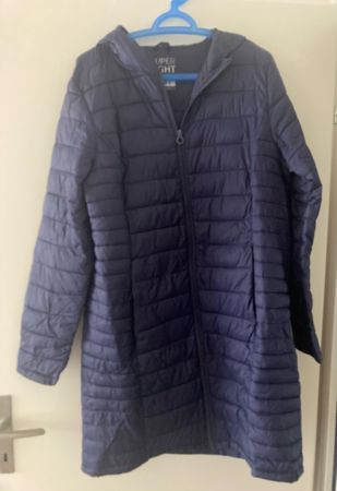 ultraleichter Damen Übergangsmantel, blau XL  