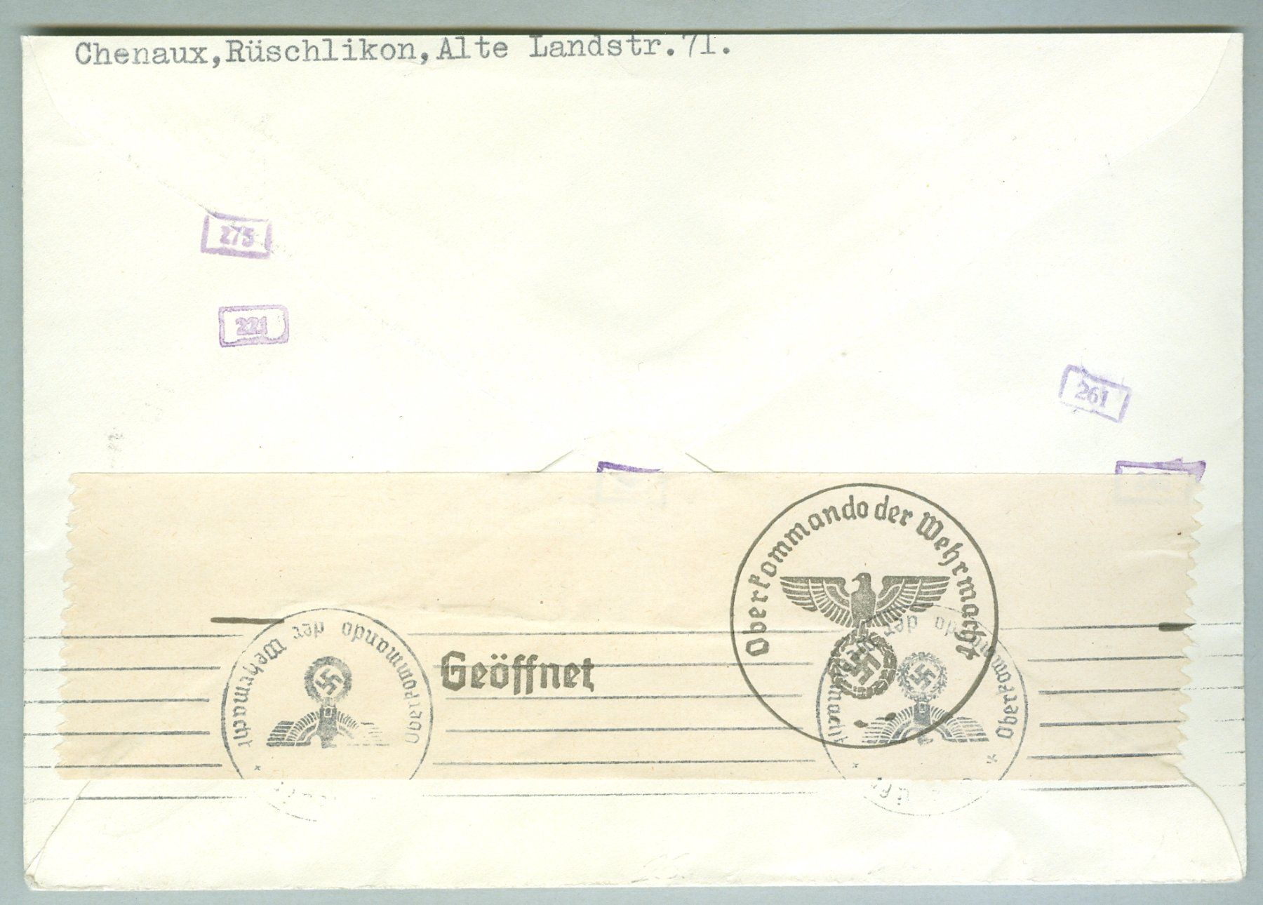 Tutti i francobolli: 1943 Schweiz Abarten – Usato da Zürich venduto da yago-rot 1