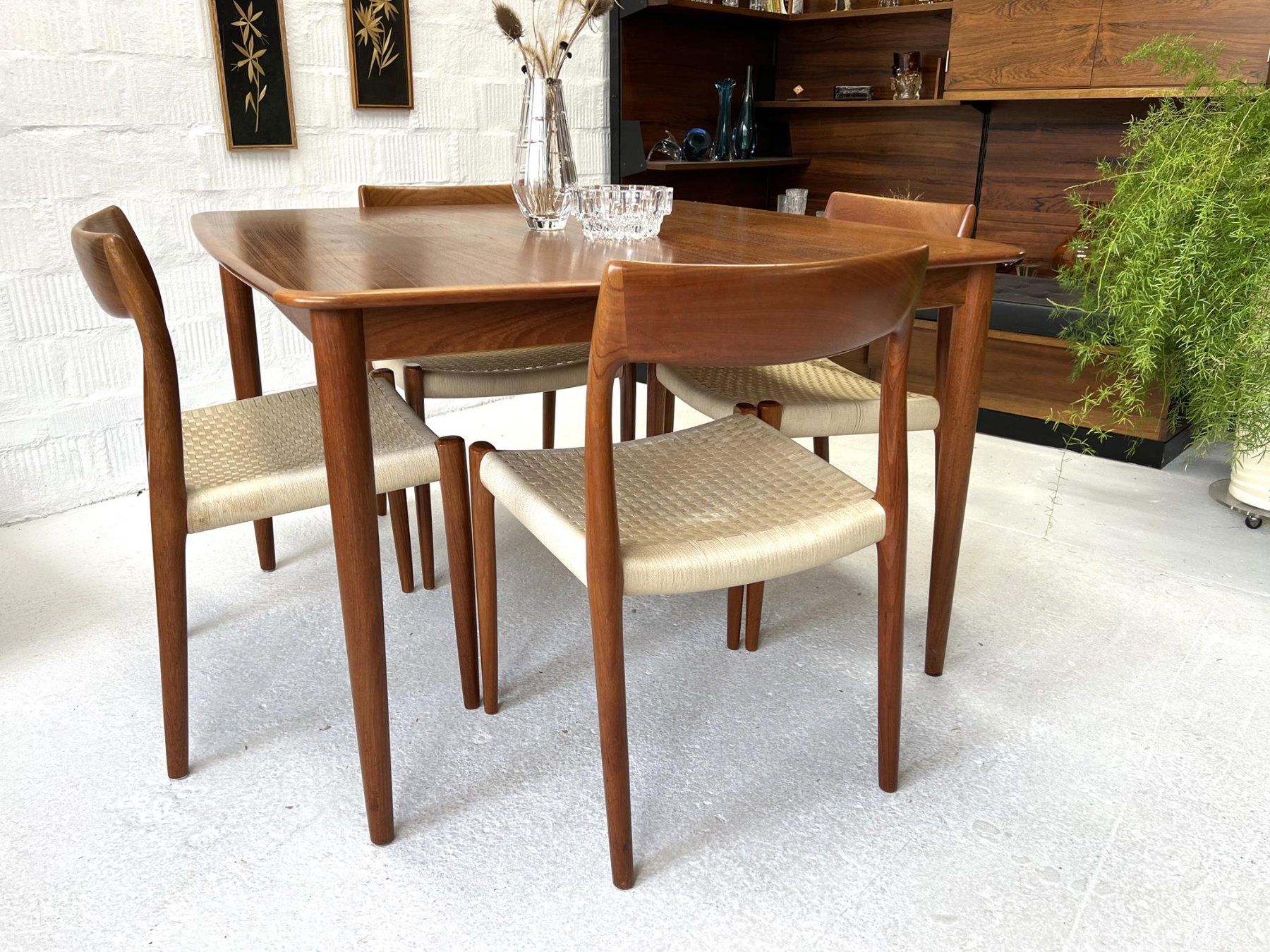 Tavoli: Vintage Teak-Esstisch - Rosengren Hansen – Usato da Walzenhausen venduto da stilvollwohnen