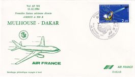 AIR FRANCE (1. Einsatz A-310) Basel/Mulhouse - Dakar 1984