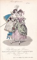 MODE, BIEDERMEIER, LITHOGRAPHIE UM 1840