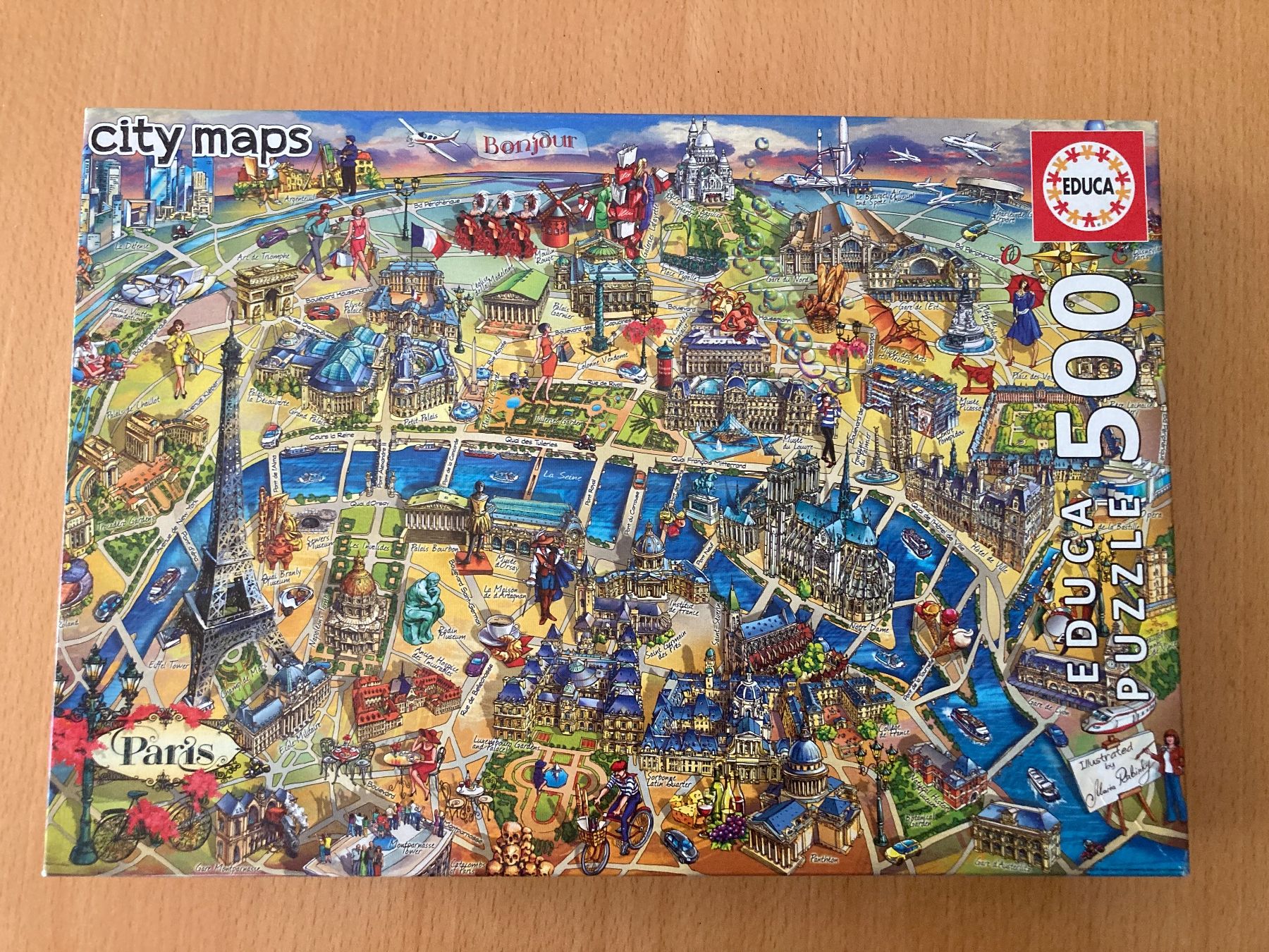 Educa Puzzle: Educa Puzzle Paris City Maps 500 Teile – Usato da Gelterkinden venduto da froggy80 1