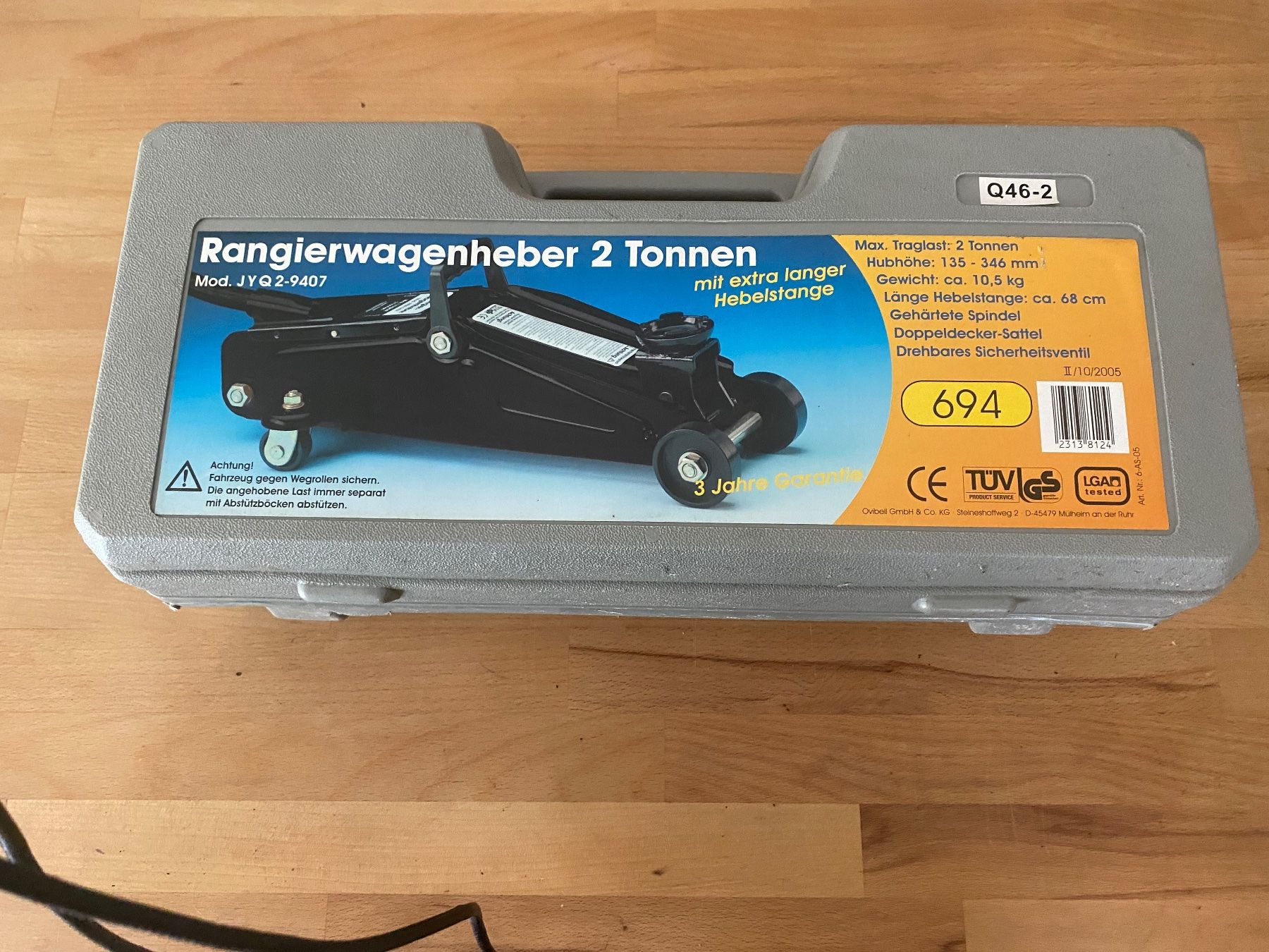 Hebebühne & Wagenheber: Hydraulischer Rangierwagenheber 2 t – Gebraucht aus Reichenburg von ica_k2jm