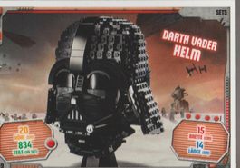 LEGO STAR WARS TRADING CARD SERIE 3 # 169 DARTH VADER HELM‪