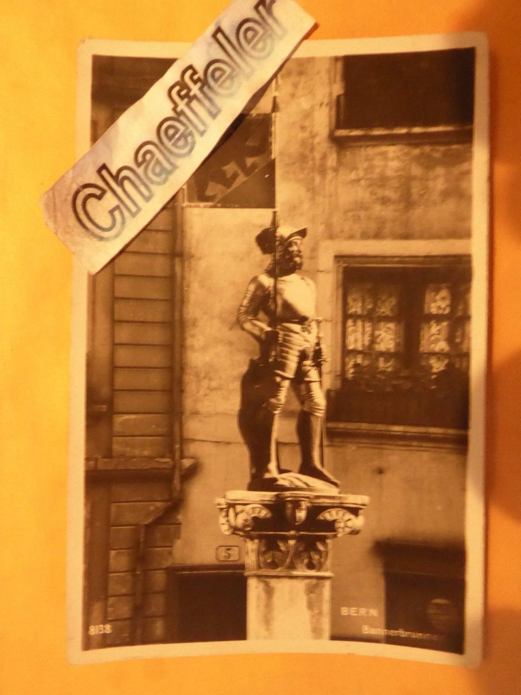 Cartes postales: 1932  Bern, Bannerbrunnen – D'occasion à Zürich par Chaeffeler