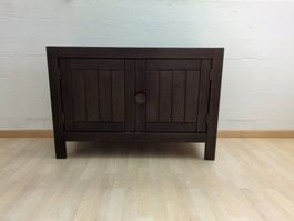 Sideboard dunkelbraun Holz 2 Tueren 2 Regale guter Zustand