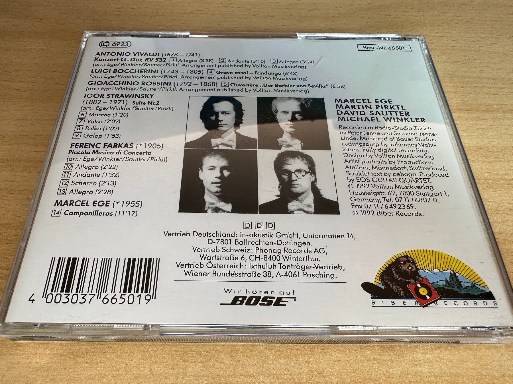 CD: EOS Guitar Quartet – EOS Guitar Quartet – Usato da Rikon im Tösstal venduto da Alpenmutz 1