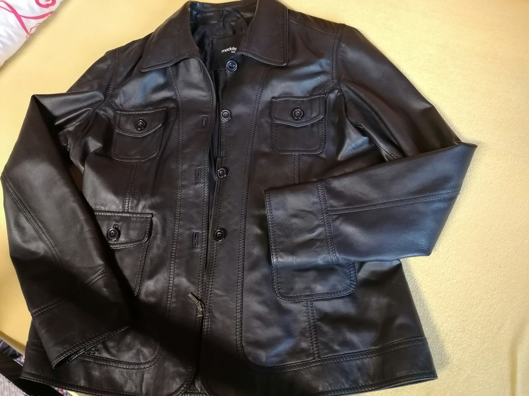 Maddison Jacken: Veste en cuir noir  Maddison gr 44 – Gebraucht aus Bassecourt von Adeli16 8