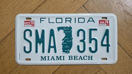 plaque d'immatriculation USA