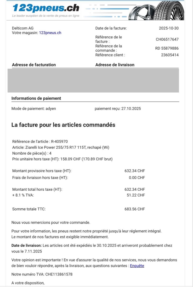 Pneumatici & Ruote complete: Pneus hiver – Usato da Troistorrents venduto da AC.OM 4