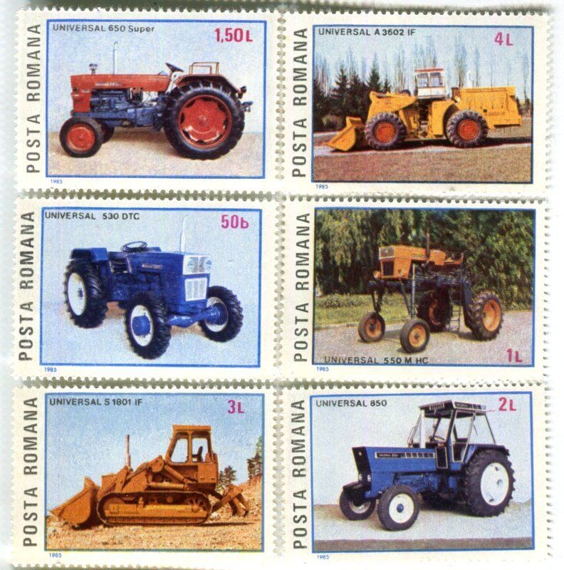 Alle Briefmarken: Briefmarken "Traktoren". Rumänien. – Neu und originalverpackt aus Basel von Butsch5