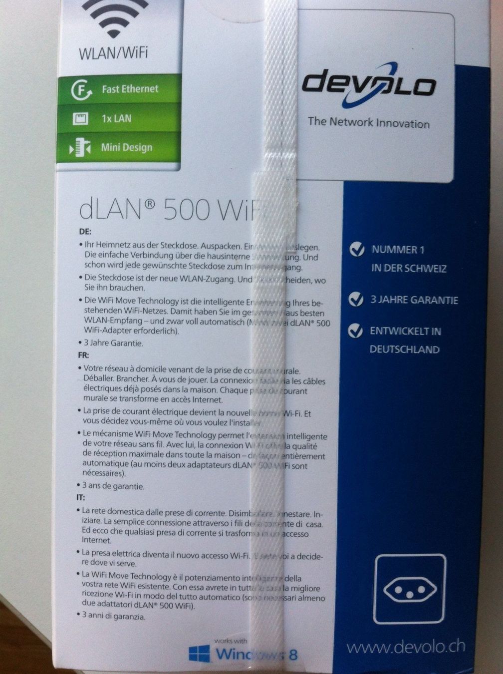 PC: Devolo dLAN 500 WiFi / WINDOWS 10 (NEU) – Nuovo e nell'imballaggio originale da Widen venduto da Exchange01 2