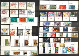 1972- 1997 Schweiz / 14 Sätzen ET mit Eckrand oder Rand