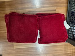 7 Samtkissen 15x15 plus 1 grösseres Gratis Dekoration k10