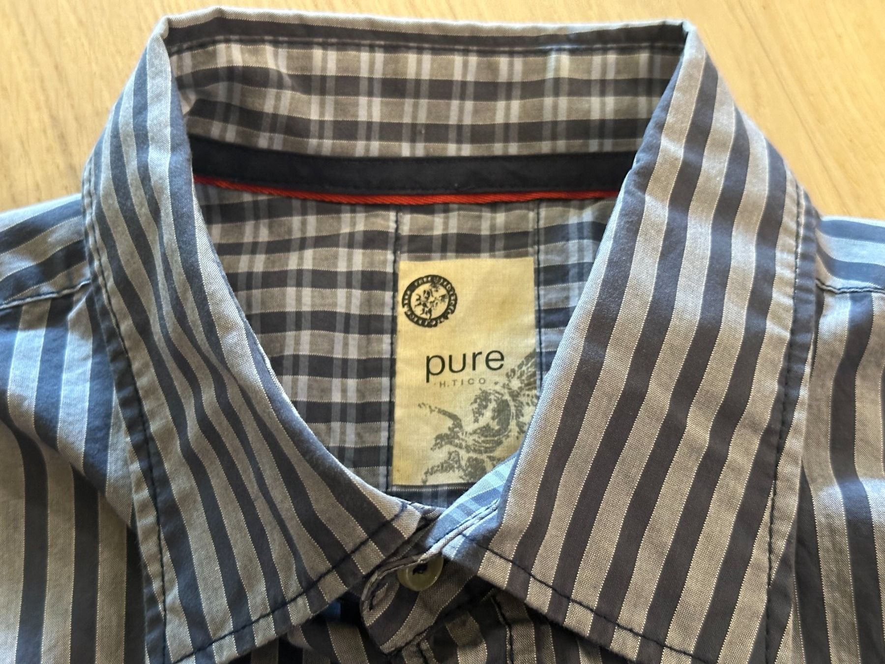 Camicie: Hemd - blau gestreift - Pure - Gr- L - TOP – Nuovo (secondo la descrizione) da Dübendorf venduto da san_tt6m