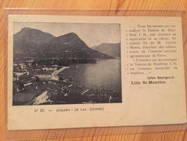 Lugano - Le Lac - AK 1918