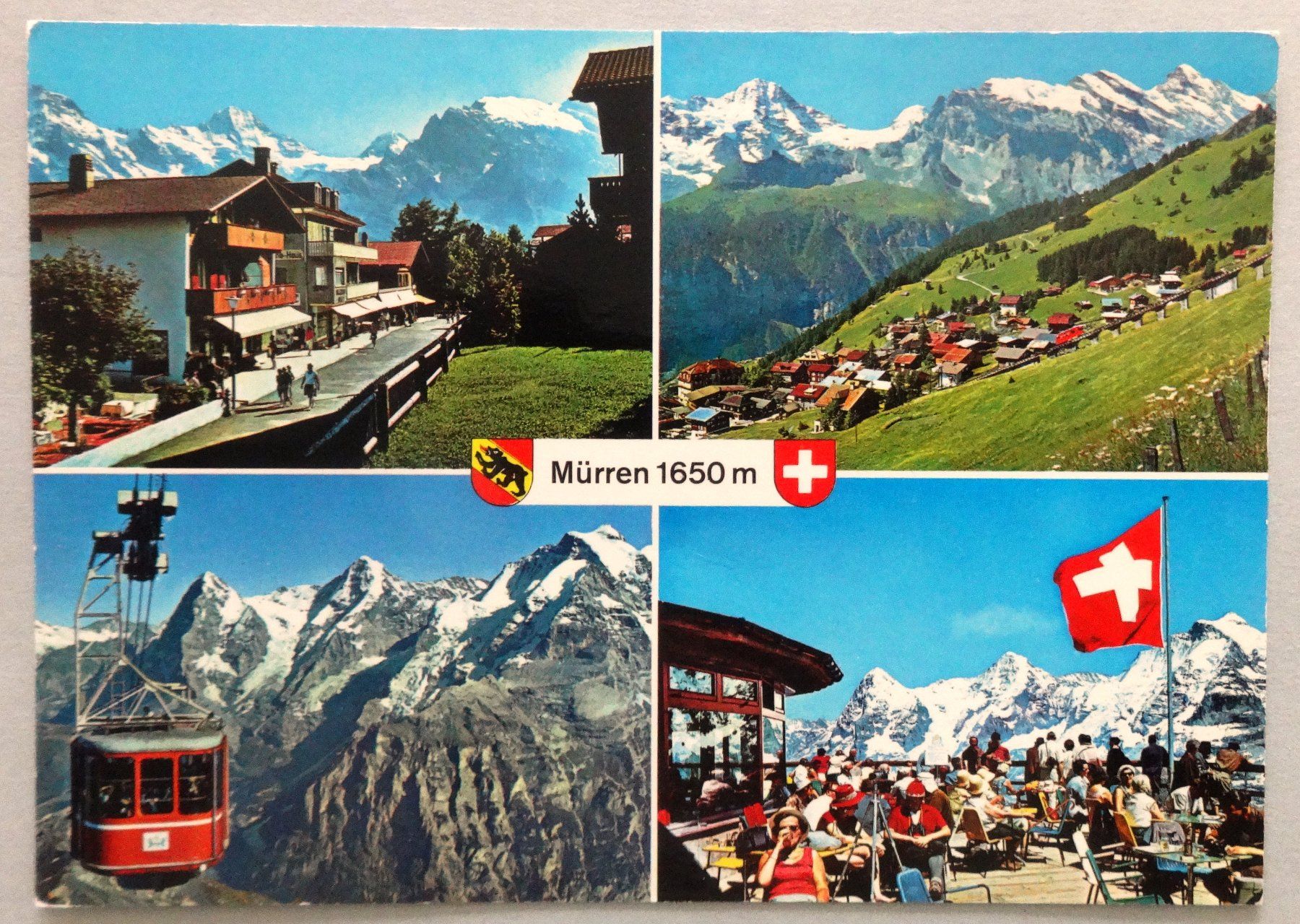 Ansichtskarten: Mürren 1650 m – Gebraucht aus Fétigny von Billy2miny