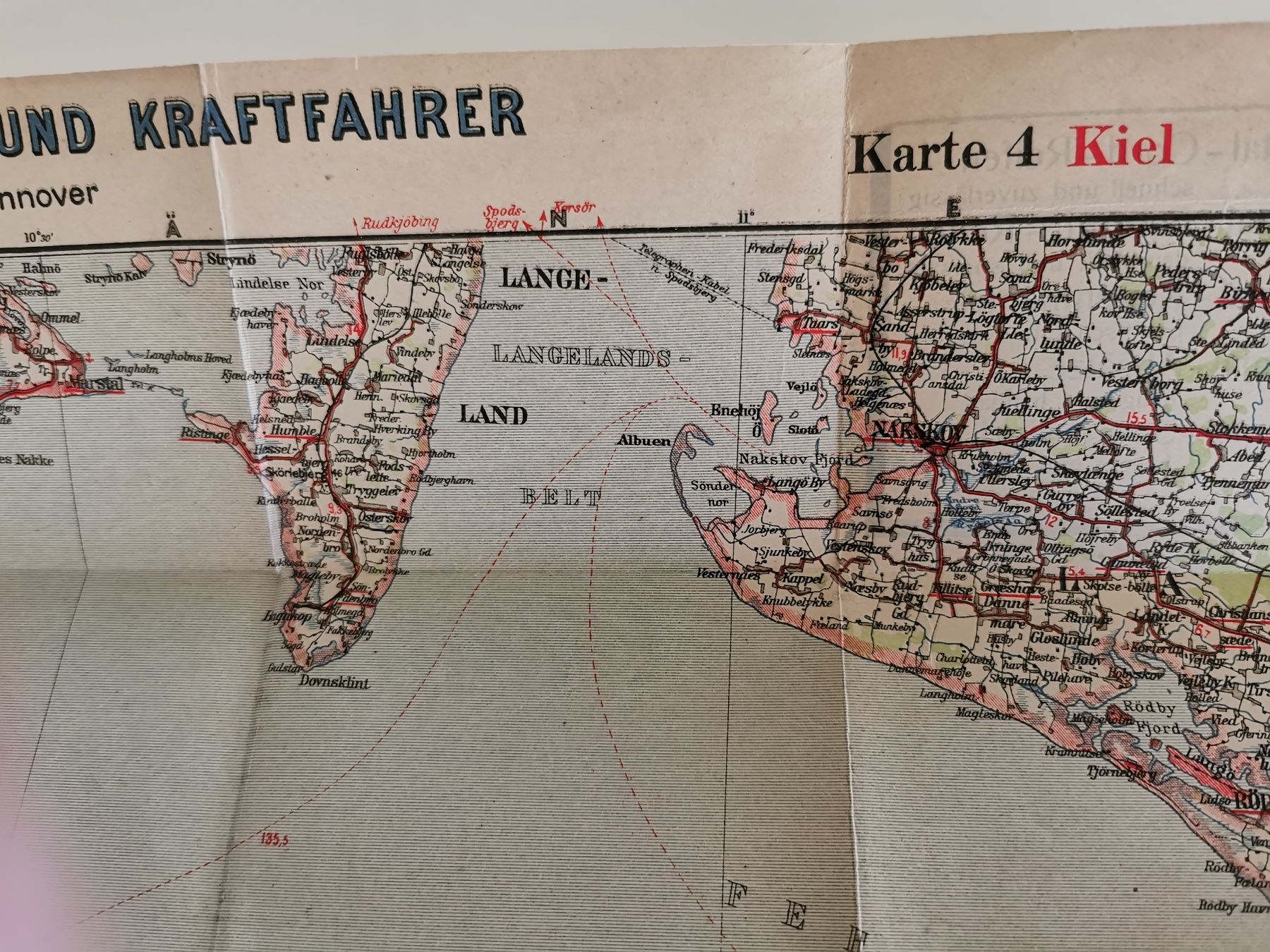 Cartine & Atlanti: Continental Strassenkarte 4 Kiel – Usato da Richterswil venduto da Milan777 7