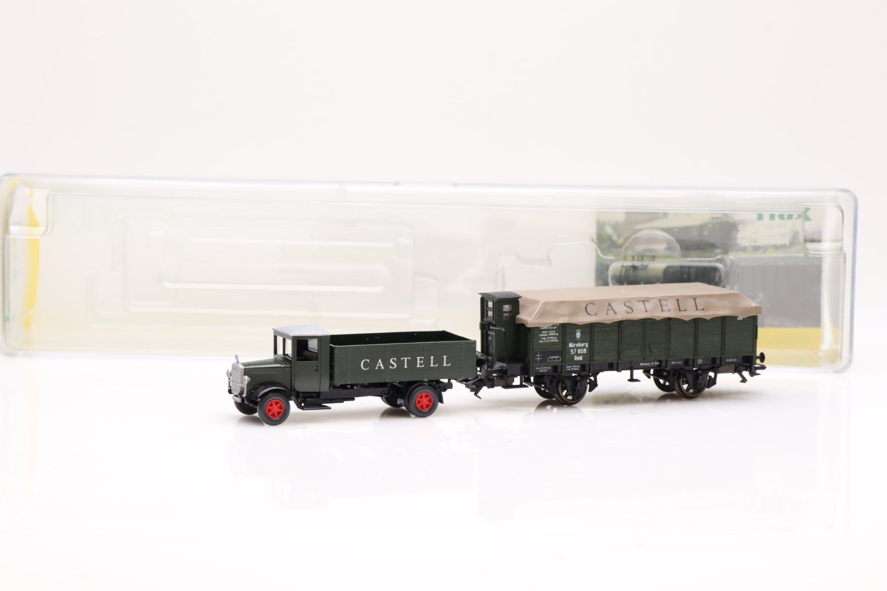 Trix Modellini di ferrovie: Trix 24311 "Castell" Set mit LKW DC, H0 – Usato da Ried (Muotathal) venduto da Modellbahn.swiss