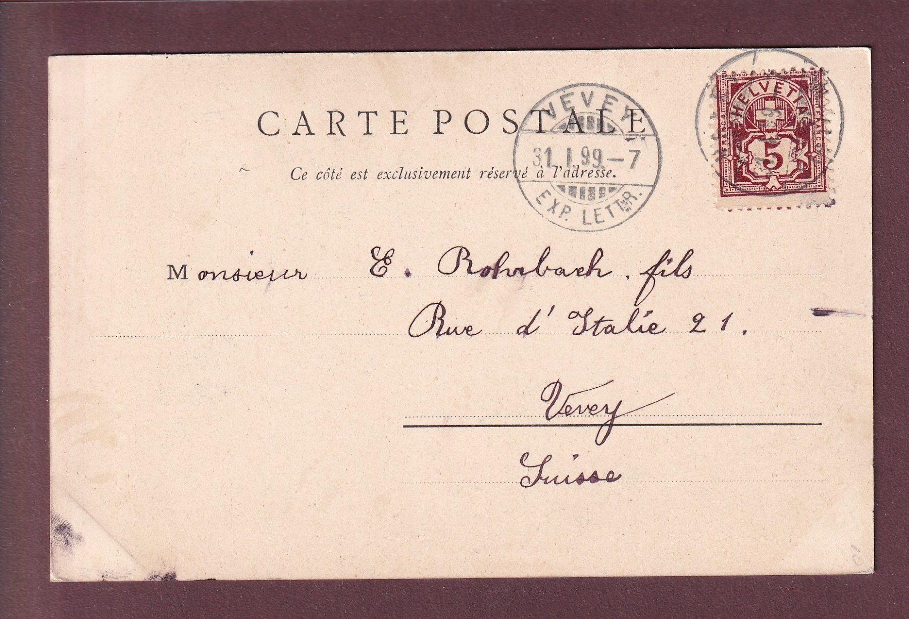 Ansichtskarten: Souvenir de LAUSANNE - Montage - 1899 – Gebraucht aus Pully von nicecards 1