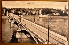 Basel - St. Johannbrücke mit Grossbasel