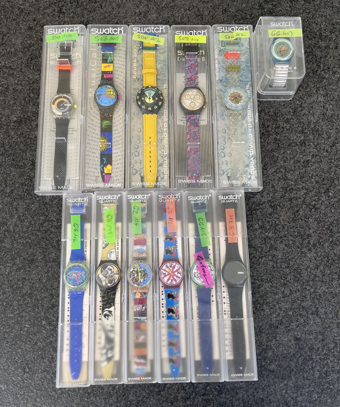 Swatch Orologi: Swatch - Uhren Sammlung 12 St. – Usato da Allschwil venduto da Zermatt