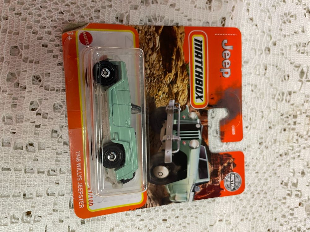 Matchbox '48 Willys Jeepster | Kleines Spielzeugauto | Modellauto Im Retro-Design | Für Sammler & Spielzeugfans