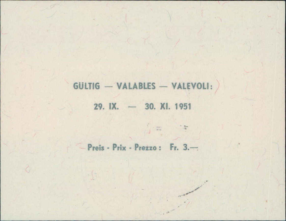 Tutti i francobolli: Lunaba Block 1951, W32 gestempelt, 100.- – Usato da Horw venduto da pilatusmail 1