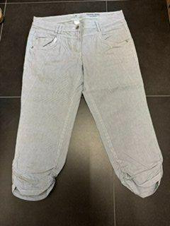 TOM Tailor 3/4 Hose blau/weiss 40