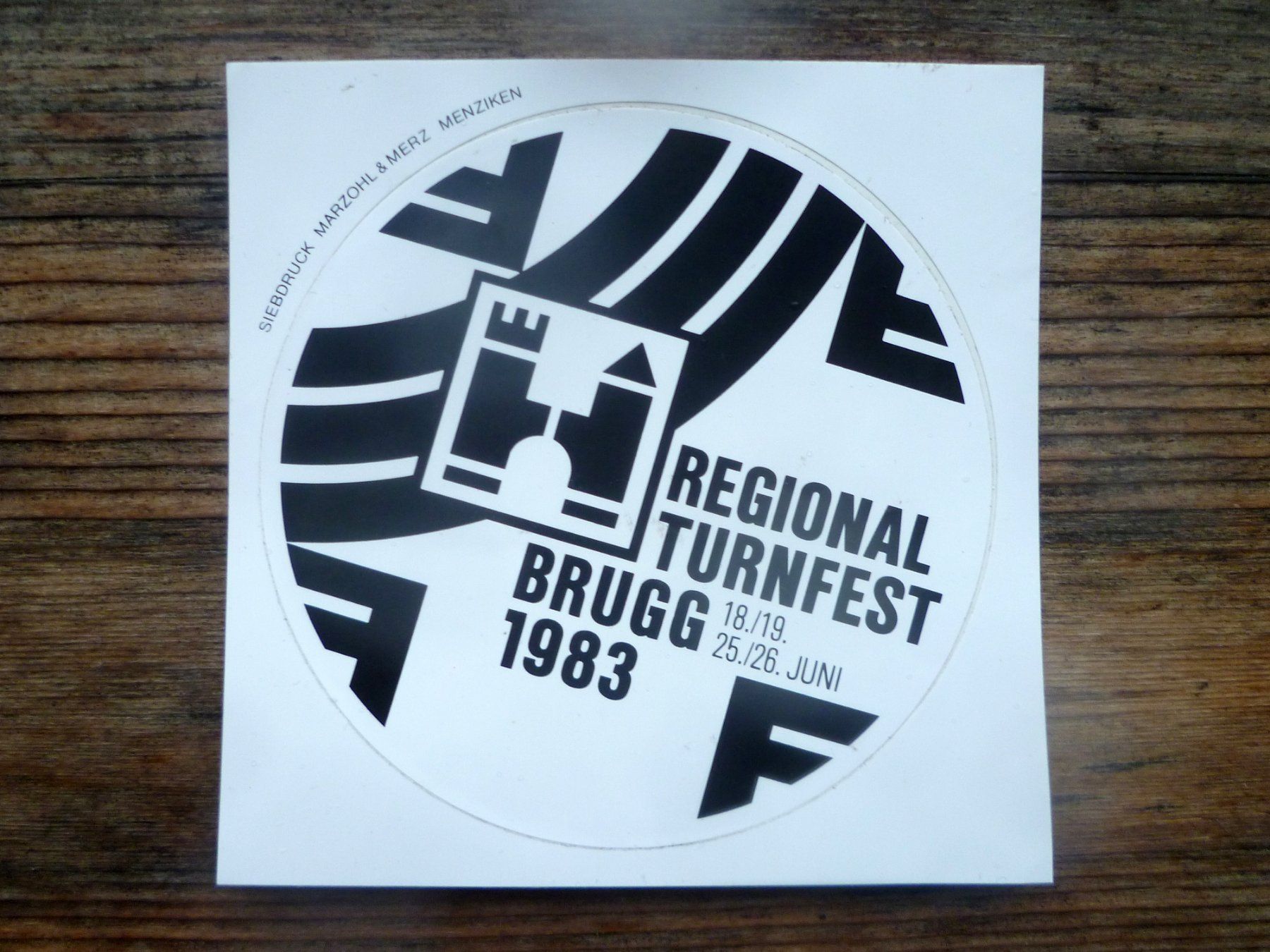 Sticker: Turnfest Brugg 1983 Aufkleber – Nuovo (secondo la descrizione) da Aarau venduto da Rdodger