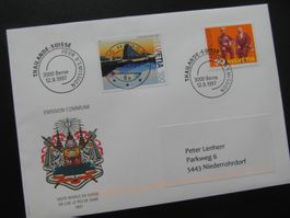 1997 FDC + 2021Gemeinschaft Thailande-Suisse  2 Stempel
