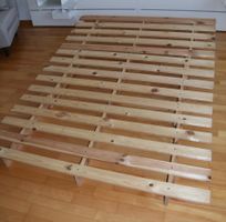 Futon-Bettgestell & Pfister-Matratze (Komplettbett) 140x200