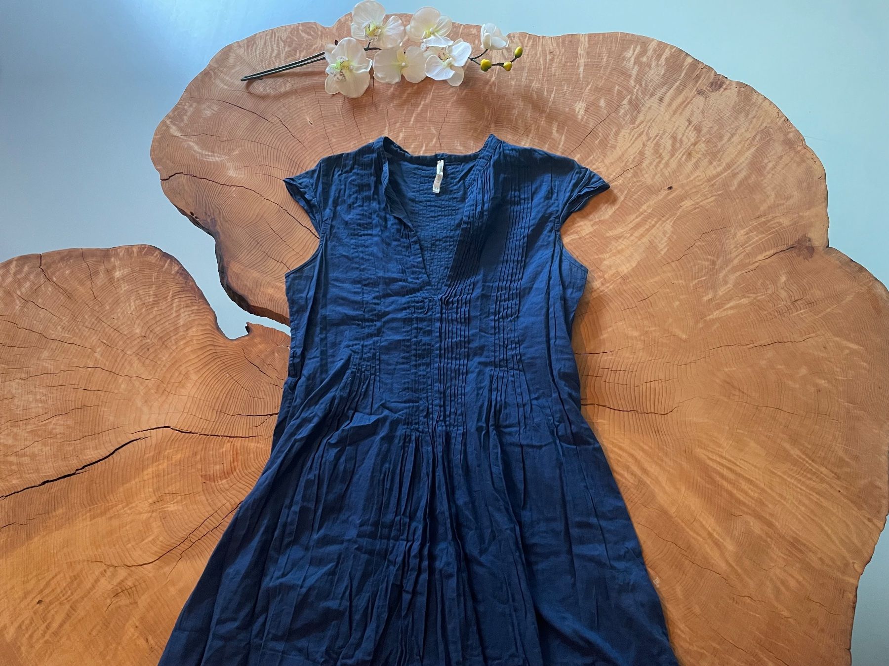 Kleider: Blaues Kleid VERSION SUD Gr. M  / superbe Robe 100% coton – Gebraucht aus Zürich von AnnaSa 5