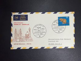 Lufthansa Erstflug München-Zürich 1968