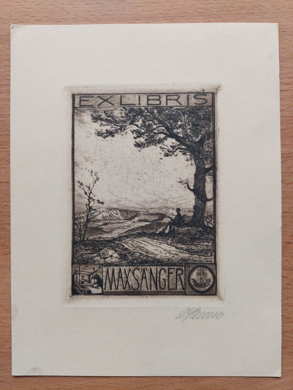 Dipinti: Exlibris Arthur Henne - Original Radierung signiert – Usato da Obfelden venduto da Exlibris-Art 1