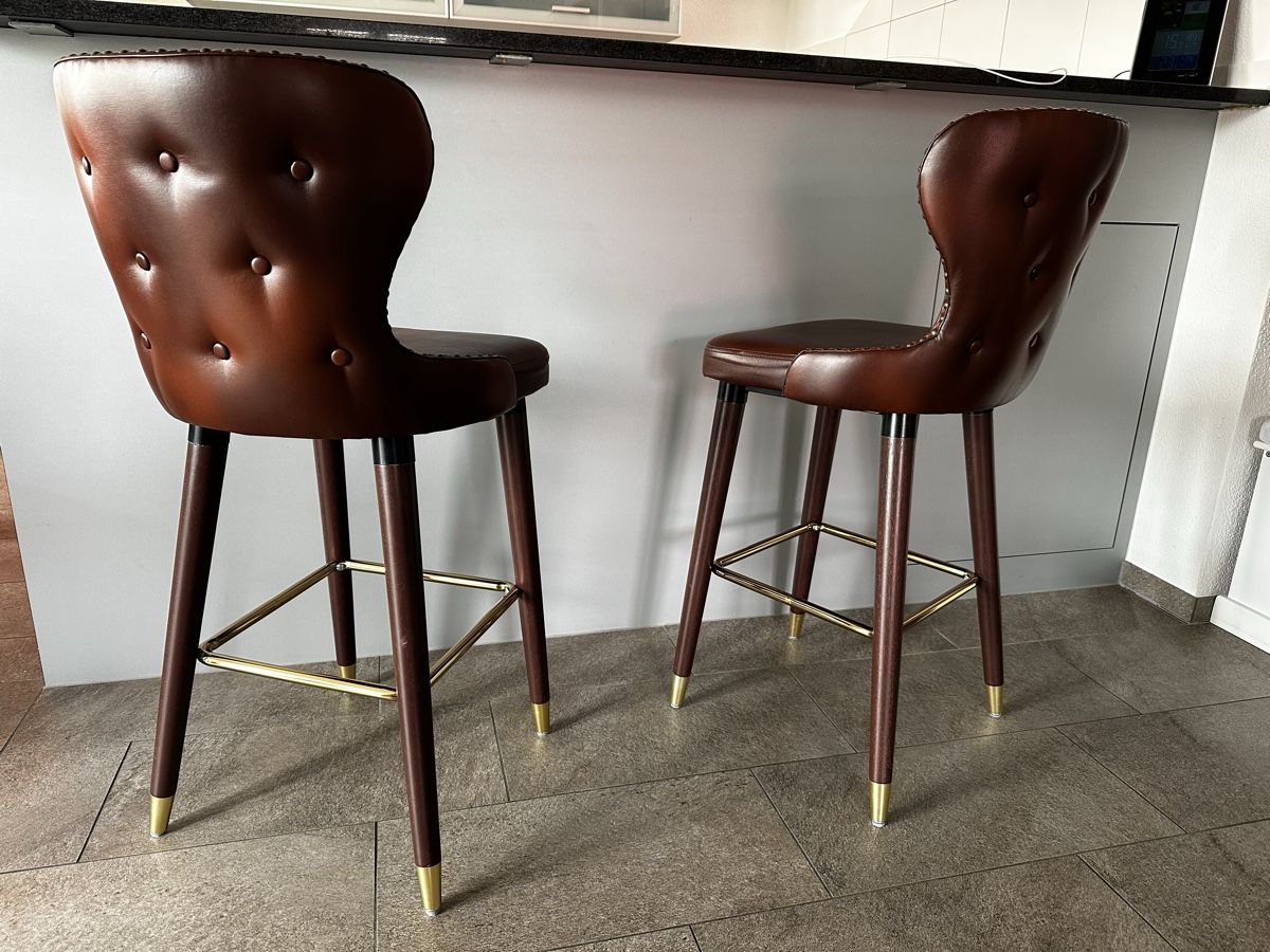 Hocker: Barhocker Kunstleder – Neu (gemäss Beschreibung) aus Langenthal von Trader56blue