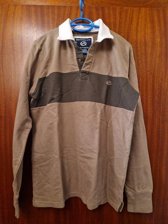 Chemise rugby BERG Outdoor & Co. marron gris taille S