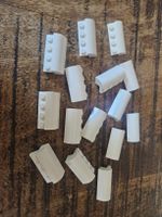 lego 6081 lot de 15 pièces White Slope, Curved 2 x 4 x 1 1/3