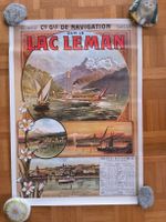 Plakat lac Léman 1902 Reproduktion 50 x 70 cm