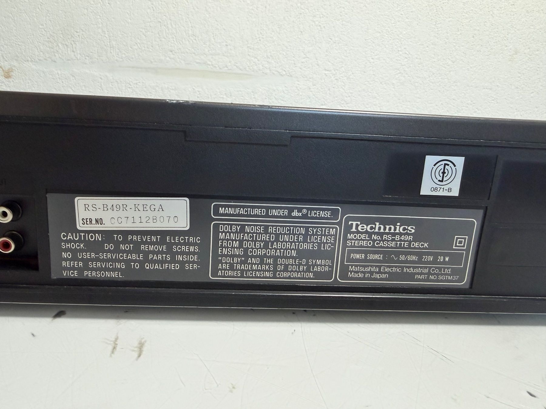 Technics Enregistreurs: Technics RS-B49R Auto Reverse Kassettendeck – D'occasion à Oberglatt ZH par Kumar2 6