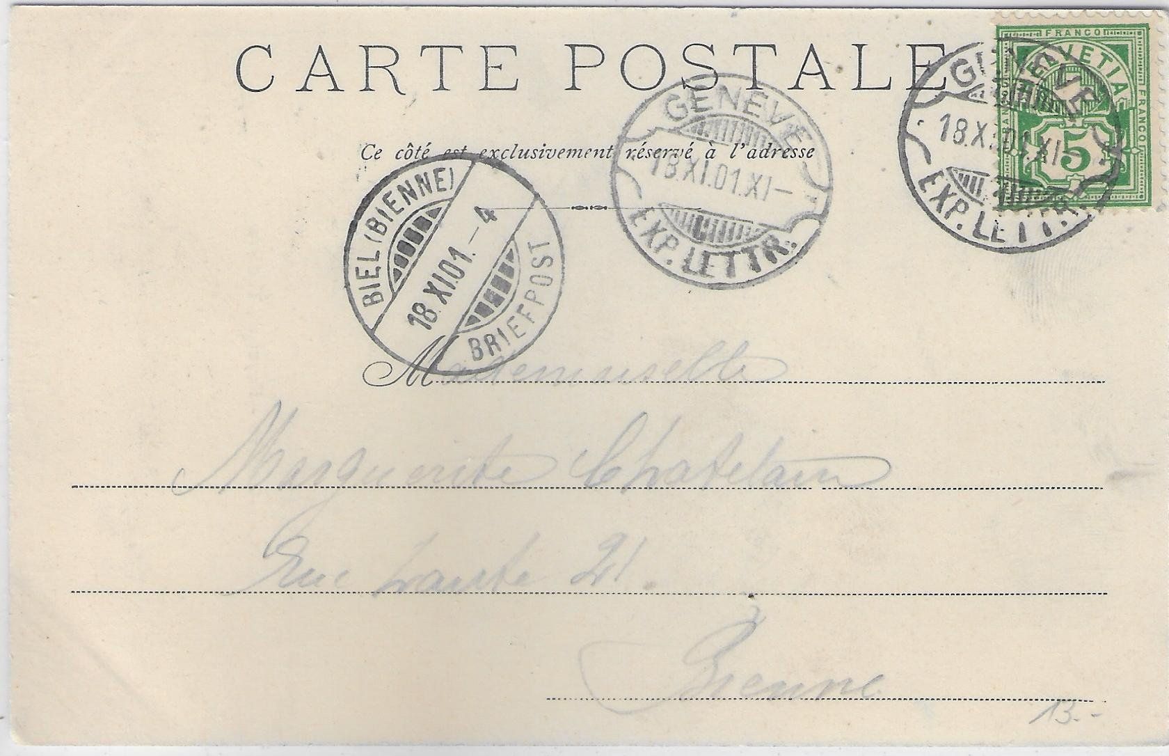 Cartoline postali: Geneve - Foyer du Theatre – Usato da Ettingen venduto da Kartenplanet 1