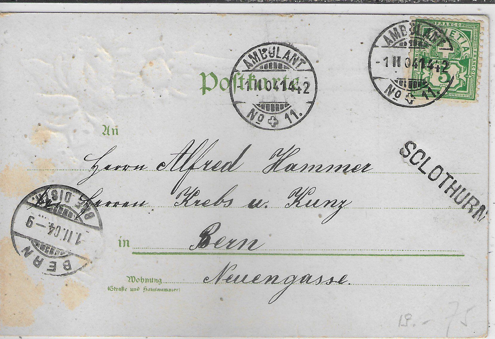 Cartes postales: Duftende Grüsse aus Zuchwil – Défectueux à Ettingen par Kartenplanet 1