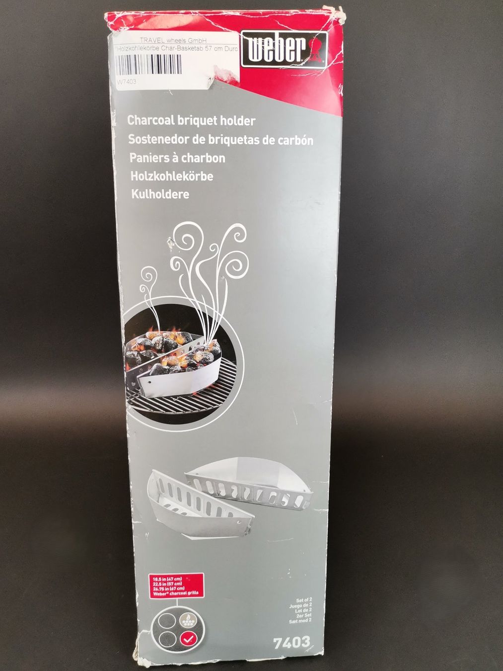 Weber Bracieri: WEBER Holzkohlekörbe 2 Stück – Nuovo e nell'imballaggio originale da Schaffhausen venduto da Restwert_SH
