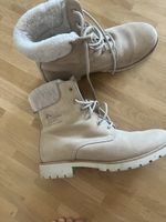 Panama Jack Winterstiefel gefüttert beige gebraucht