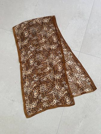 Vintage Seidentuch Animal-Print