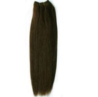 Haar Tressen Echthaar 100g Double Drawn, dunkelbraun, neu