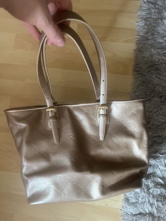 Goldene Longchamp Leder Tasche (neuwertig)