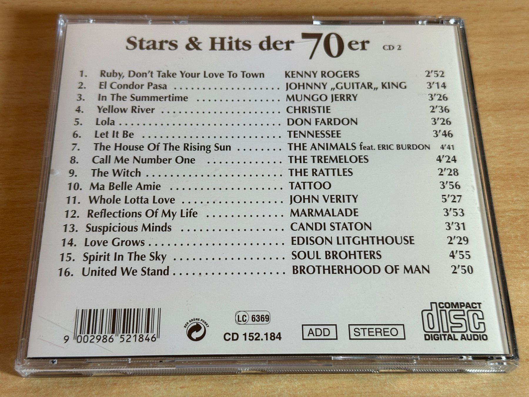 CD: Stars & Hits Der 70er - 5 CD – Usato da Rikon im Tösstal venduto da Alpenmutz 4