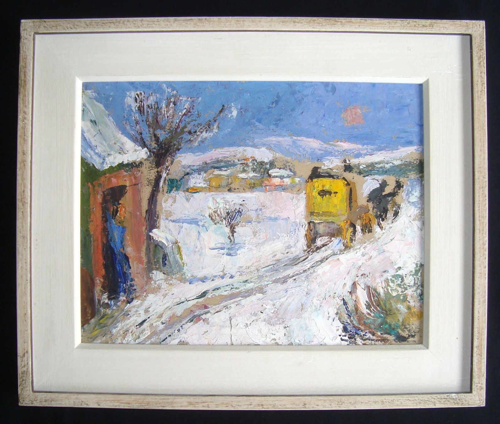 Gemälde: impressionistische Winterlandschaft, signiert – Gebraucht aus Oberdorf NW von Lufao 1