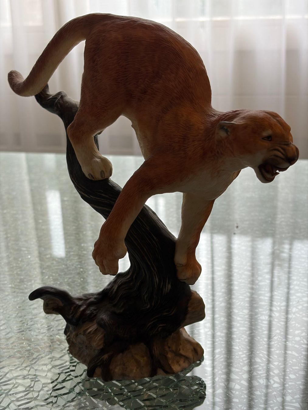 Franklin Mint Figuren: Seltener Puma auf Baumstamm-Figur, limitierte Edition 198... – Gebraucht aus Zuerich von Daniel020 3